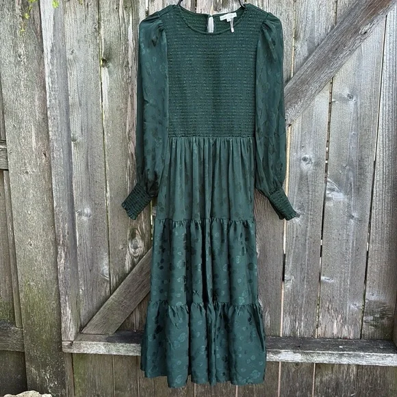 Baltic Born Dark Green Long Sleeve Dress - Picture 6 of 14